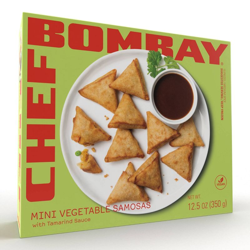 Chef Bombay Frozen Mini Vegetable Samosas - 12.3oz