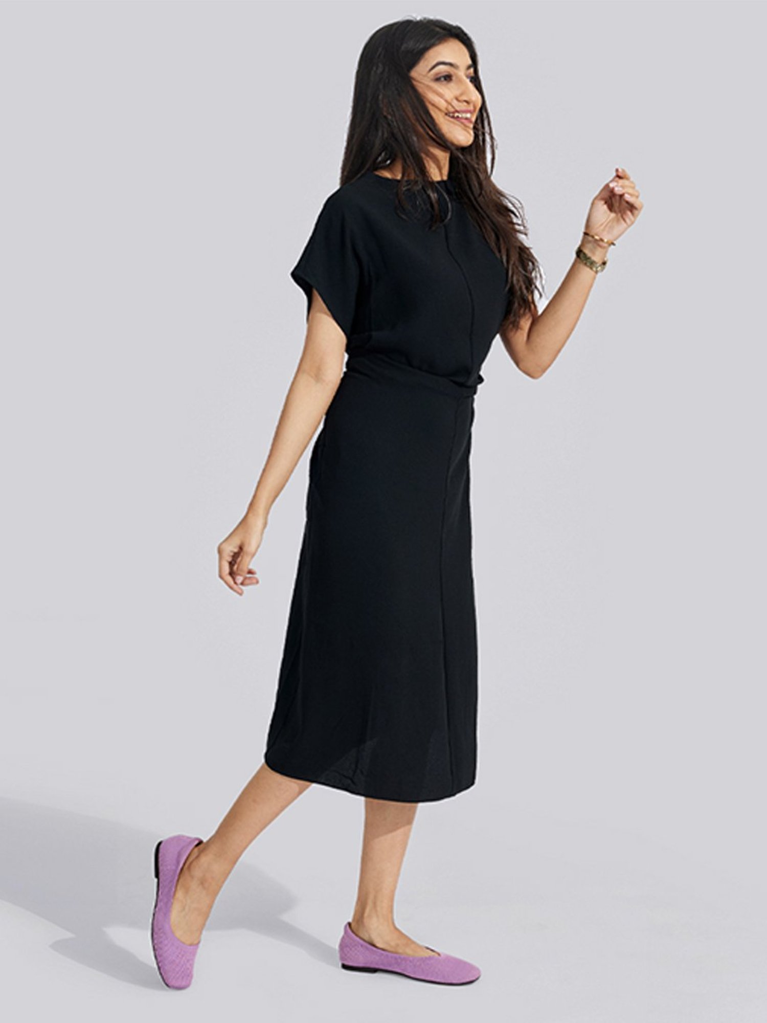 Neemans Women's Purple Flat Ballets