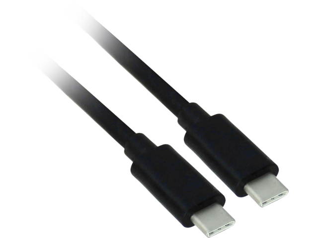 Nippon Labs 1.5 ft. USB 3.2 Gen 2 USB-C Male to USB-C Male Cable 10Gbps with Built-in E-Marker, 50USB31-CM-EM-1.5 - Black