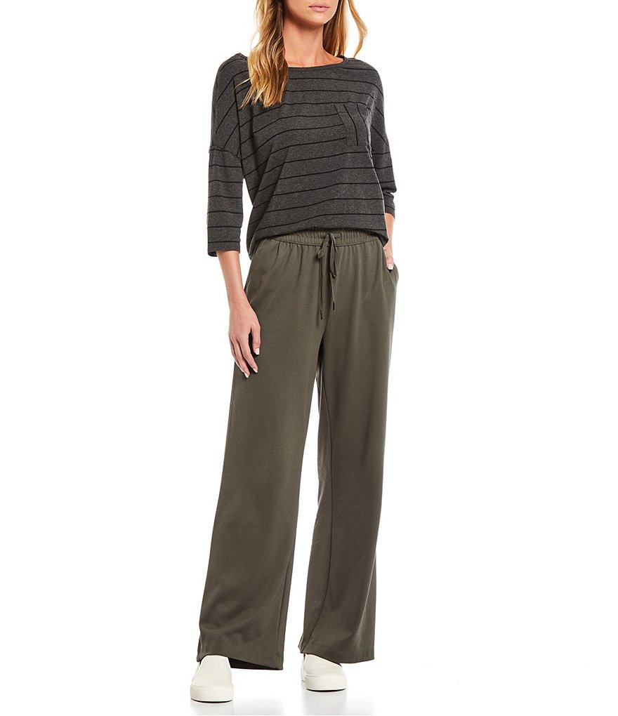 Westbound the ANYWHERE Mid Rise Knit Pique Drawstring Pants