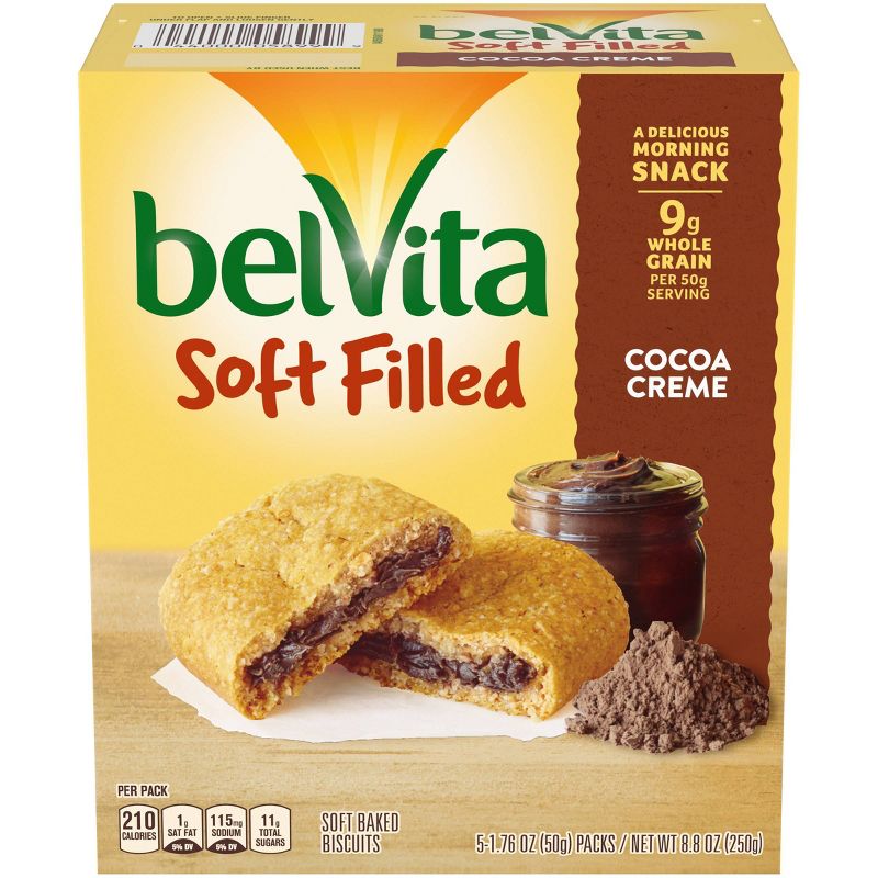 belVita Soft Baked Filled Chocolate Breakfast Bars - 5ct