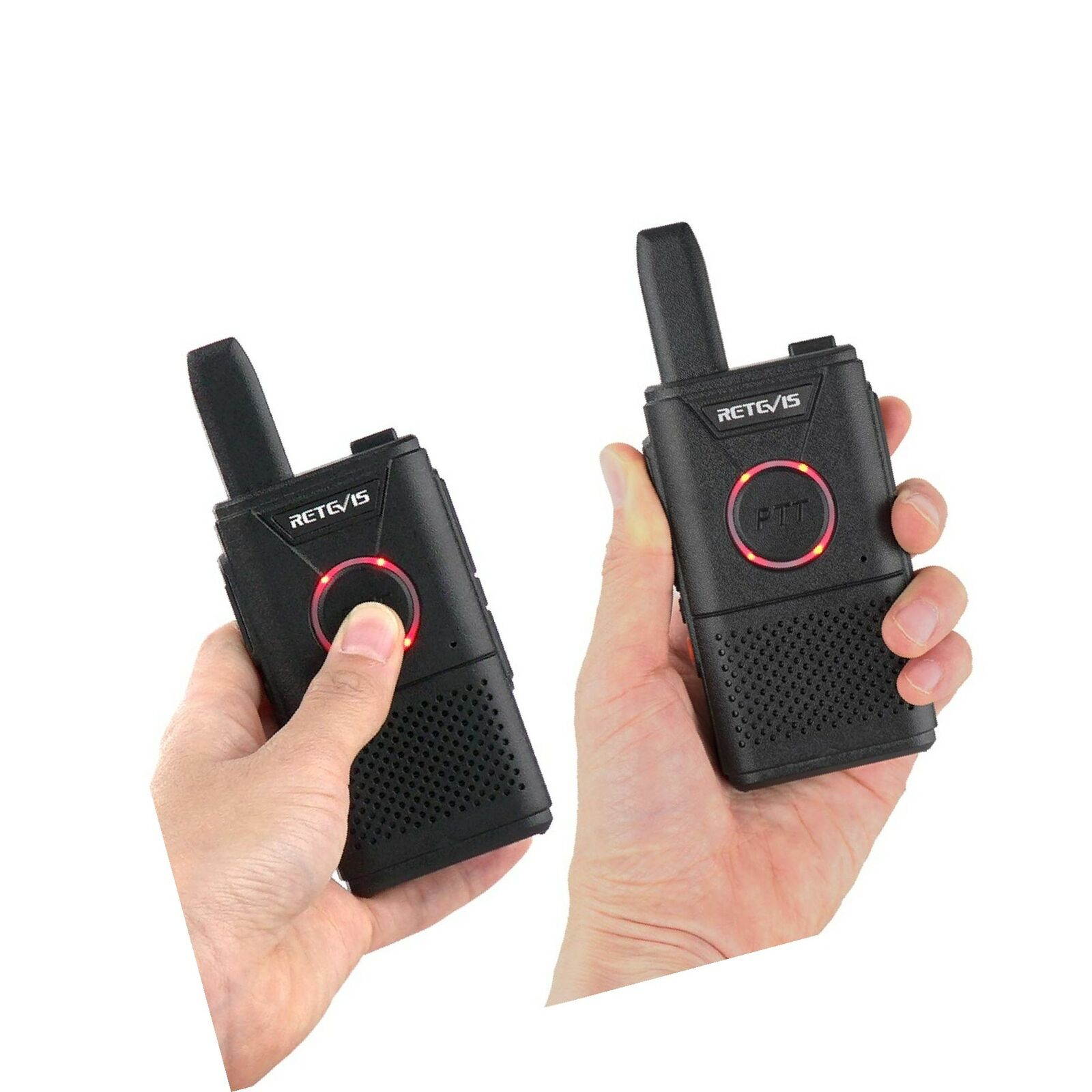 Retevis RT18 Walkie Talkies Rechargeable 16 Channel Dual PTT VOX Super Thin S...