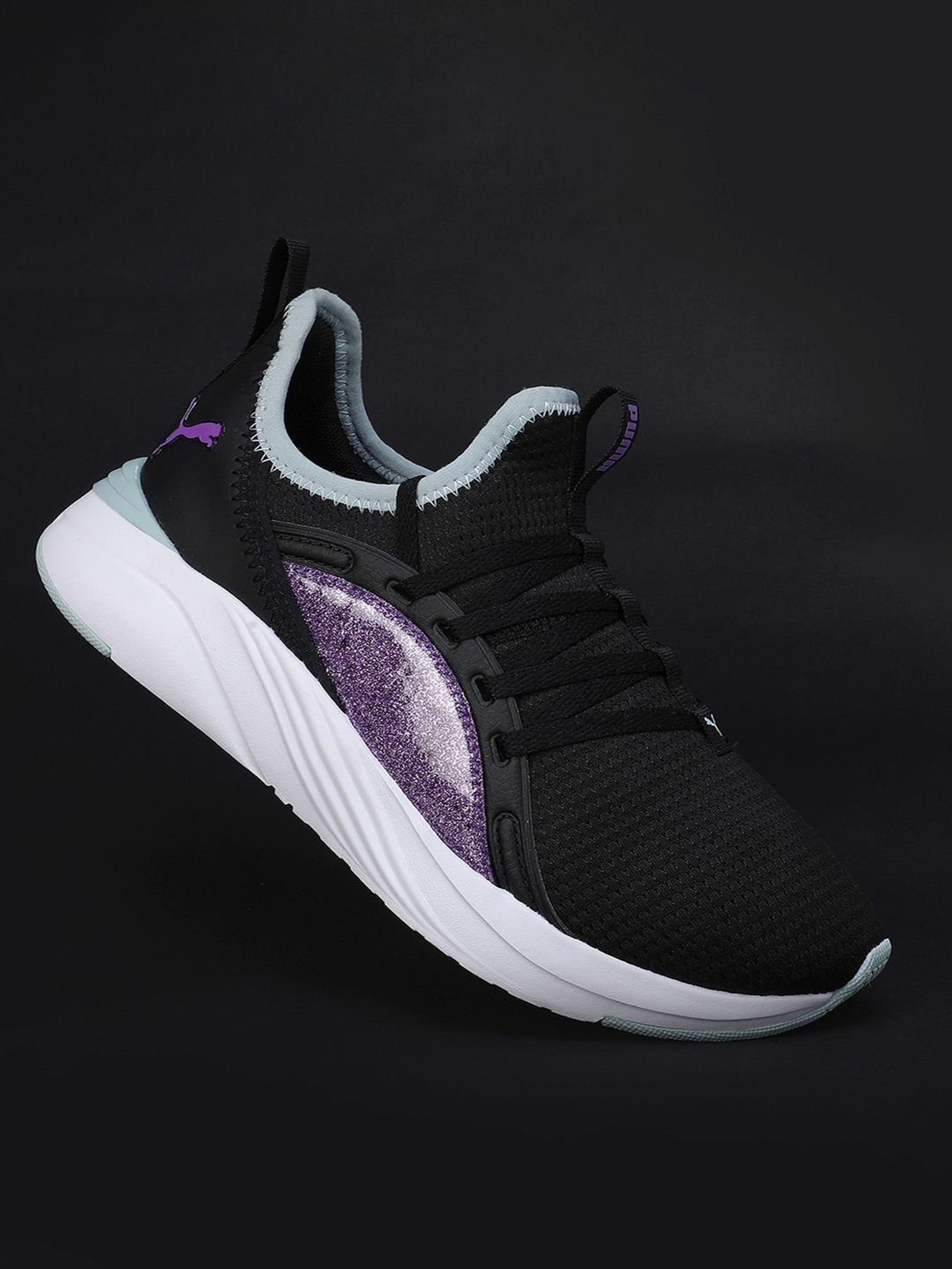 Puma Kids Softride Sophia 2 Deep Dive Jr Black Running Shoes