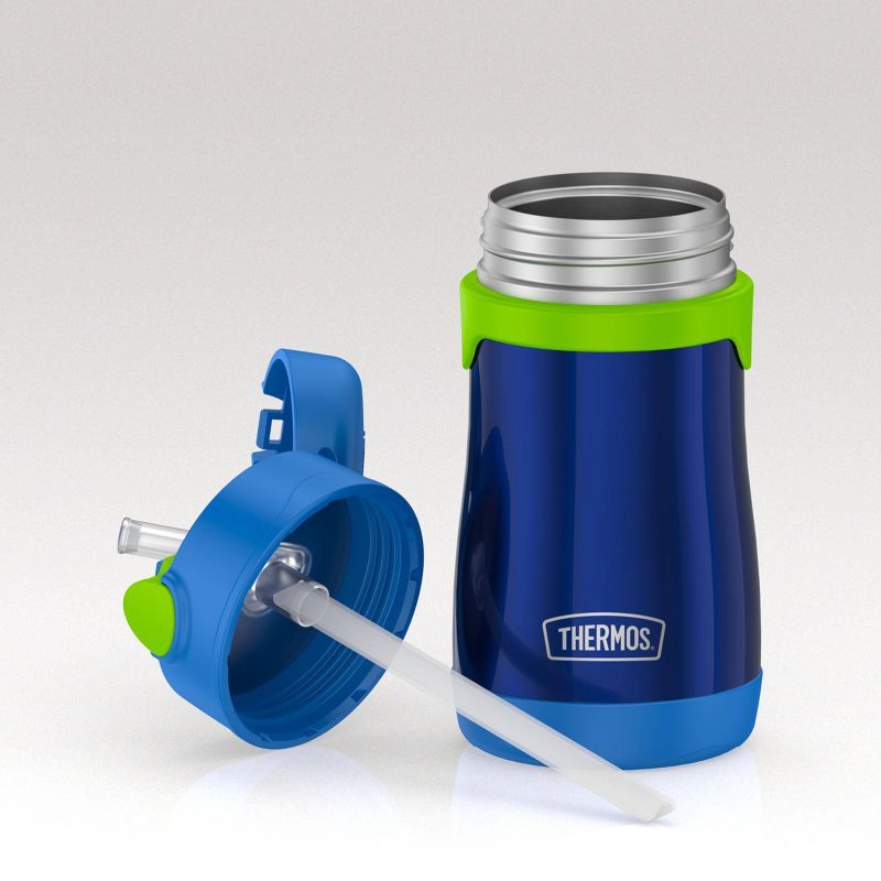 Thermos 10oz Stainless Steel Straw Bottle Blue