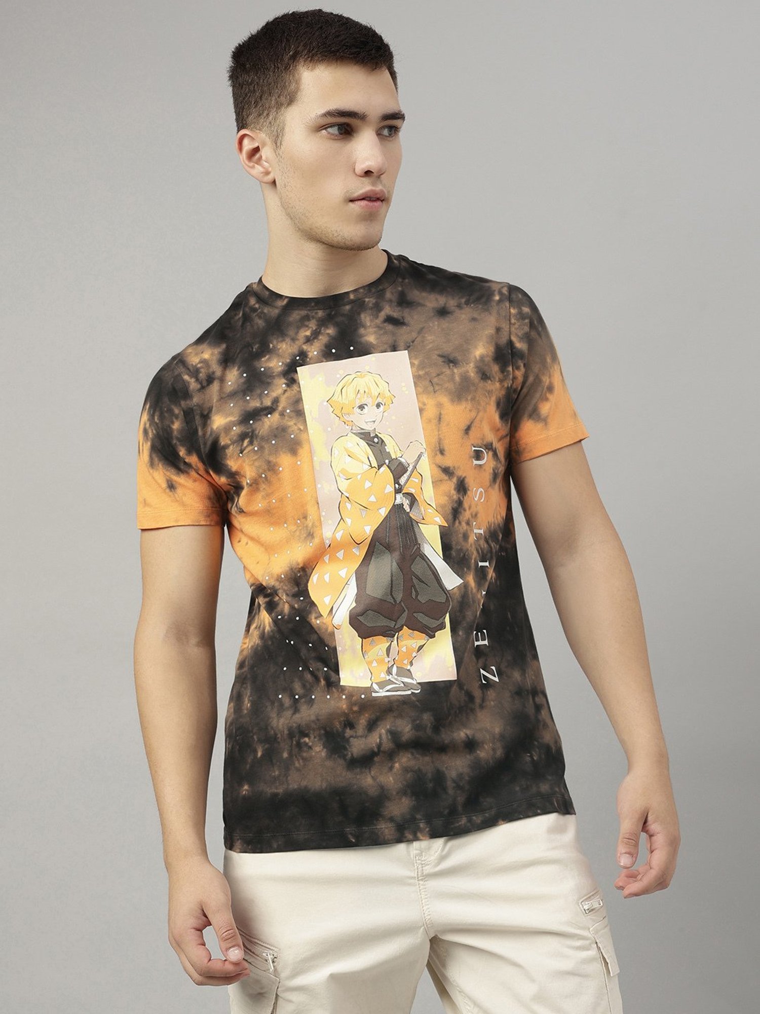 Free Authority Multicolored Regular Fit Printed T-Shirt