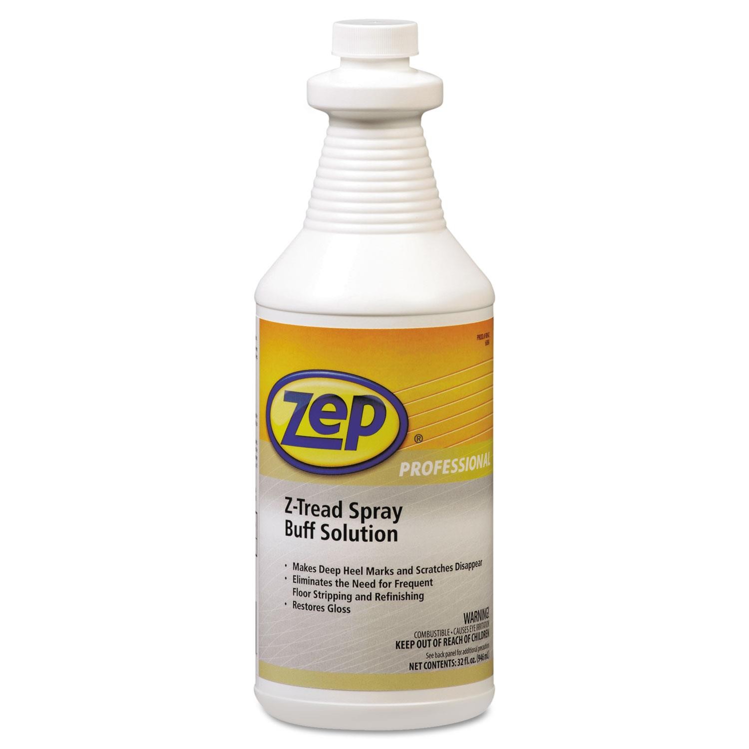 Zep Professional Z-Tread Buff-Solution Spray Neutral 1qt Bottle 1041424
