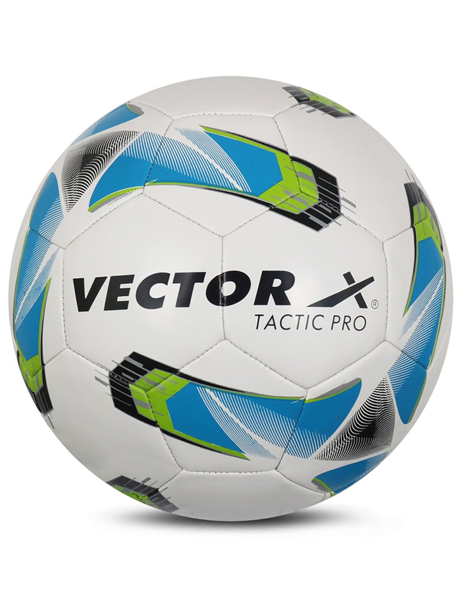 Vector X Tactic Pro Polyester Winding Football for Hard Ground (White) Size - 5