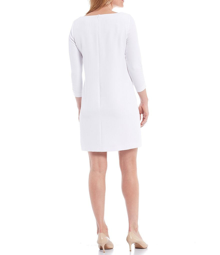 Preston & York Beatrice Shift Ruched Sleeve Dress