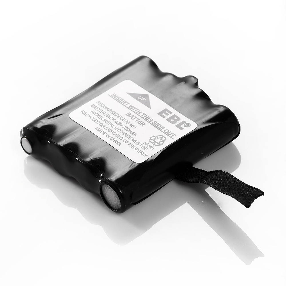 EBL 2 Pack 700mAh 2 4.8v Replacement Rechargeable Batteries for Midland BATT-6R and More