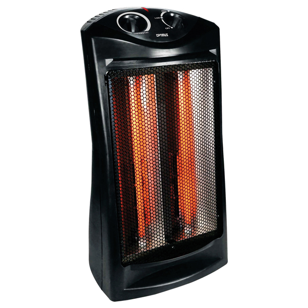 1,500-Watt-Max Fan-Forced Quartz Tower Radiant Heater with Thermostat, H-5235