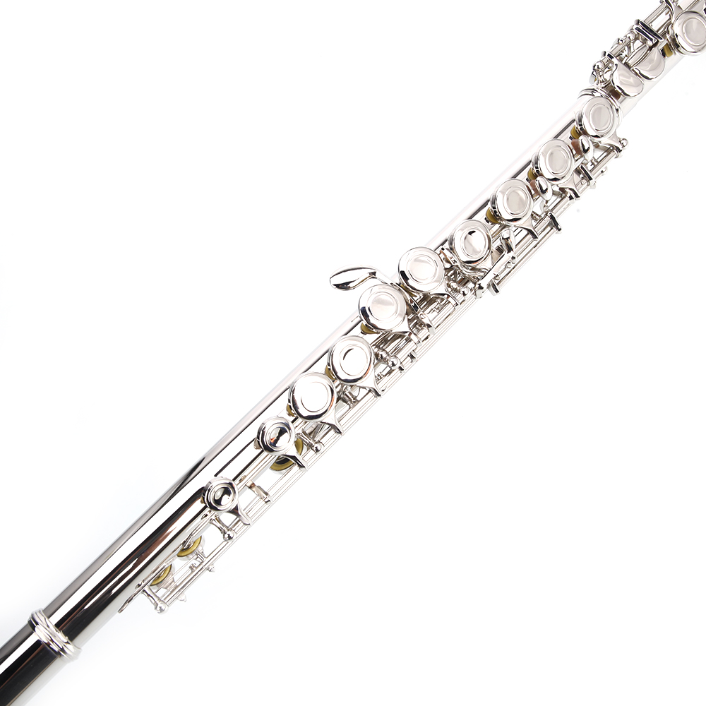 New Senior School Student Professional 16 Closed Hole C Tone Silver Color Flute