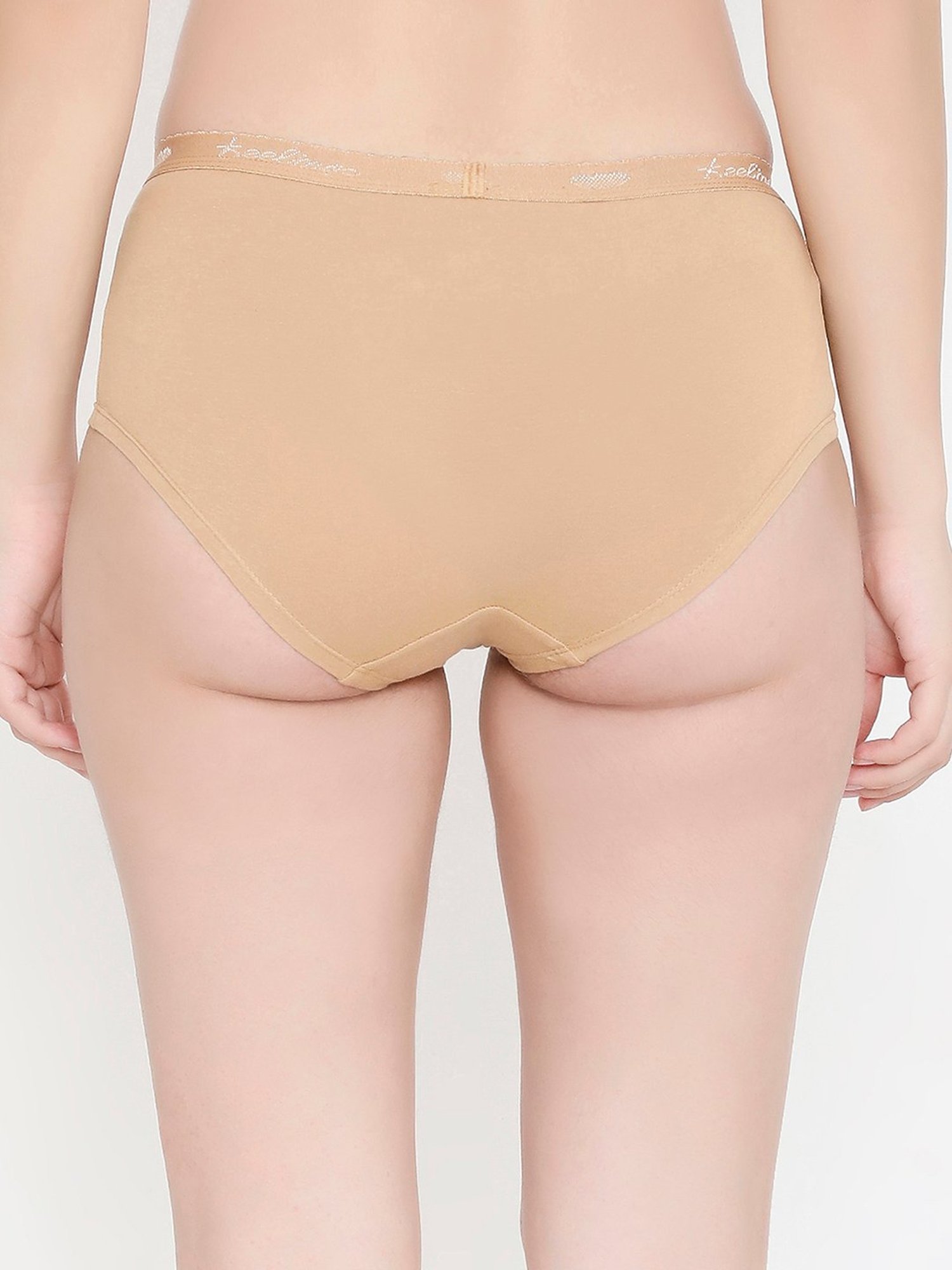 FEELINGS Assorted Cotton  Boyshorts Panty (Pack Of 3)