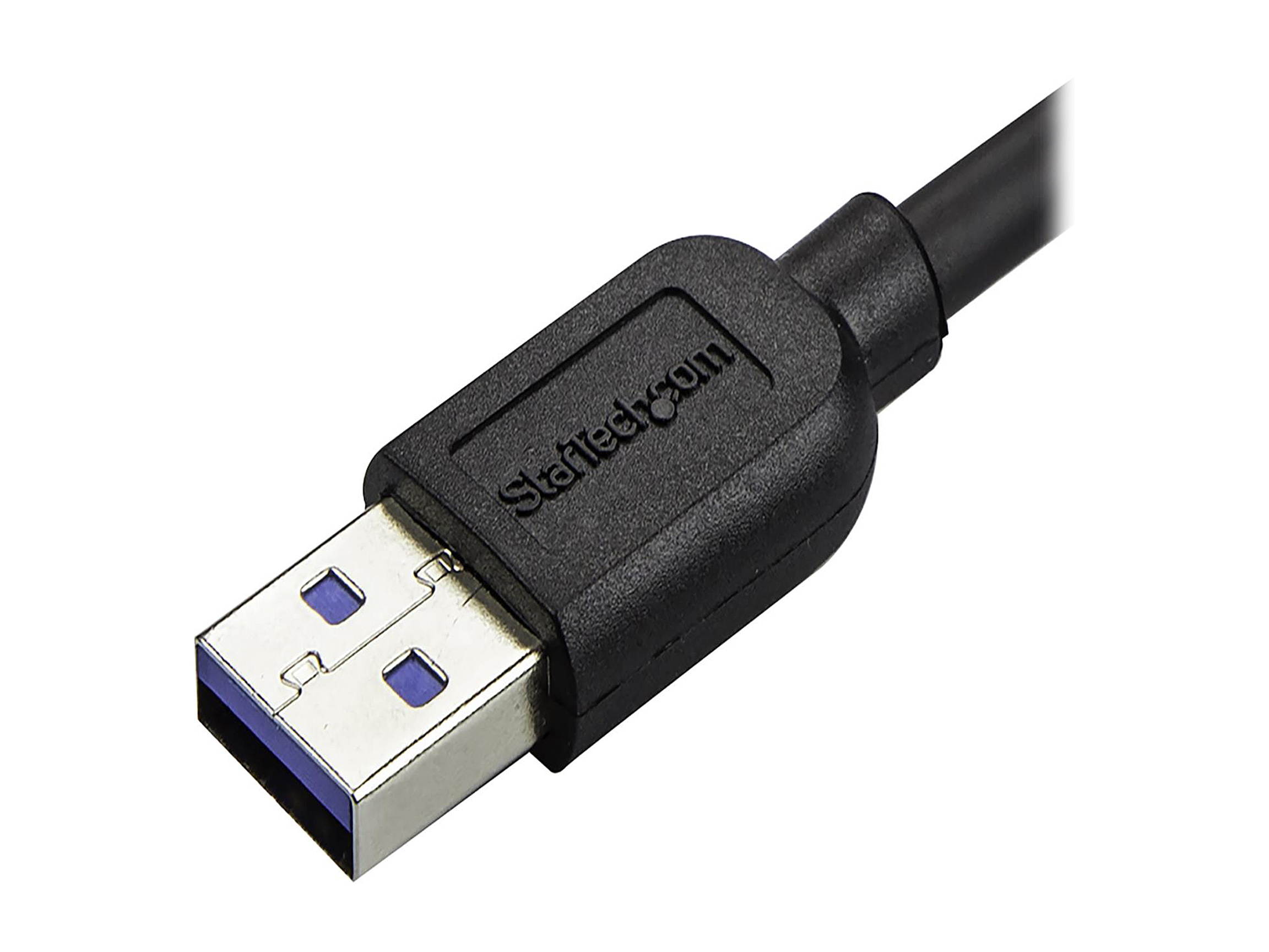 StarTech.com 0.5m 20in Slim Micro USB 3.0 Cable - M/M - USB 3.0 A to Right-Angle Micro USB - USB 3.1 Gen 1 (5 Gbps)