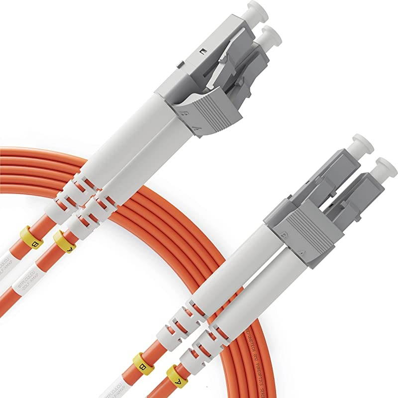 to Fiber Patch Cable Multimode Duplex 5m 164ft 50125um OM2 LSZH Beyondtech PureOptics Cable Series