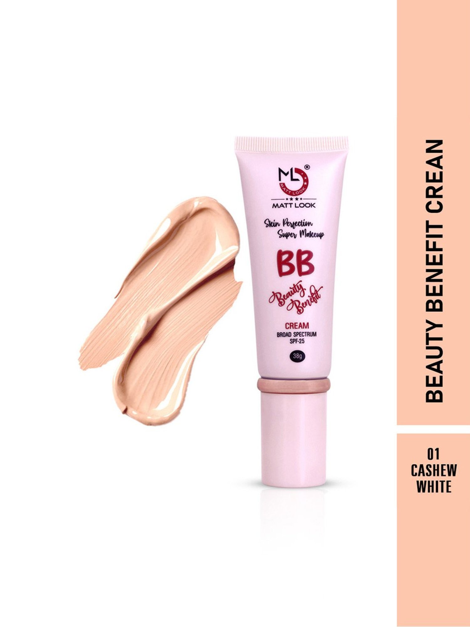 Matt Look BB Beauty Benefit Cream 01 Cashew White - 38 gm
