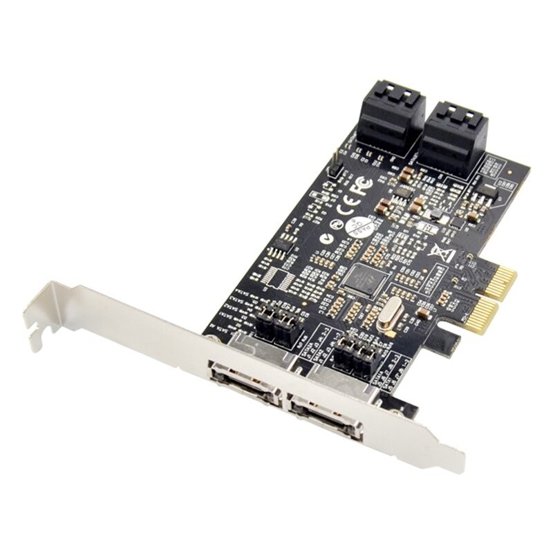 PCIE to SATA ? Disk Array Card PCI Express 2.0X2 Bus Interface 88SE9230 Chip Expansion Card