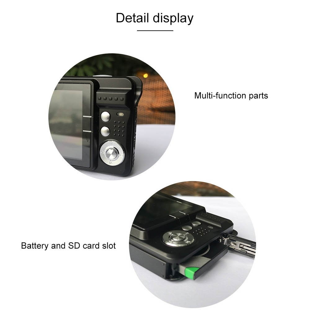 2.7 inch 18 Megapixel 8X Zoom HD Digital Camera Card-type Automatic Camera for Children, with SD Card Slot