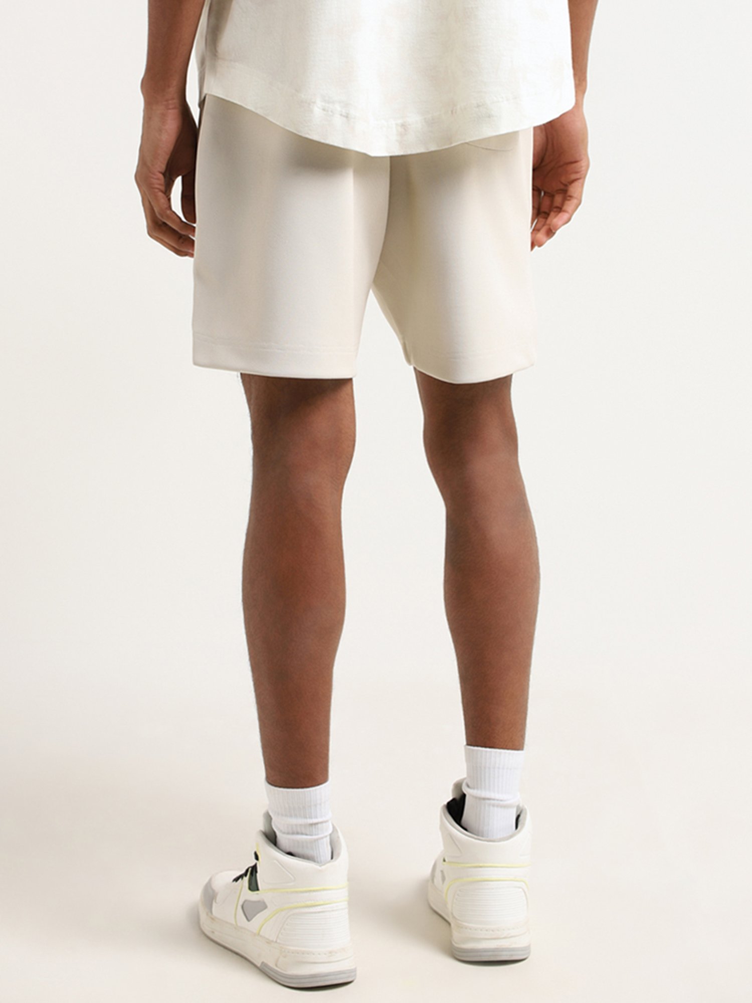 Studiofit by Westside Beige Relaxed Fit Shorts