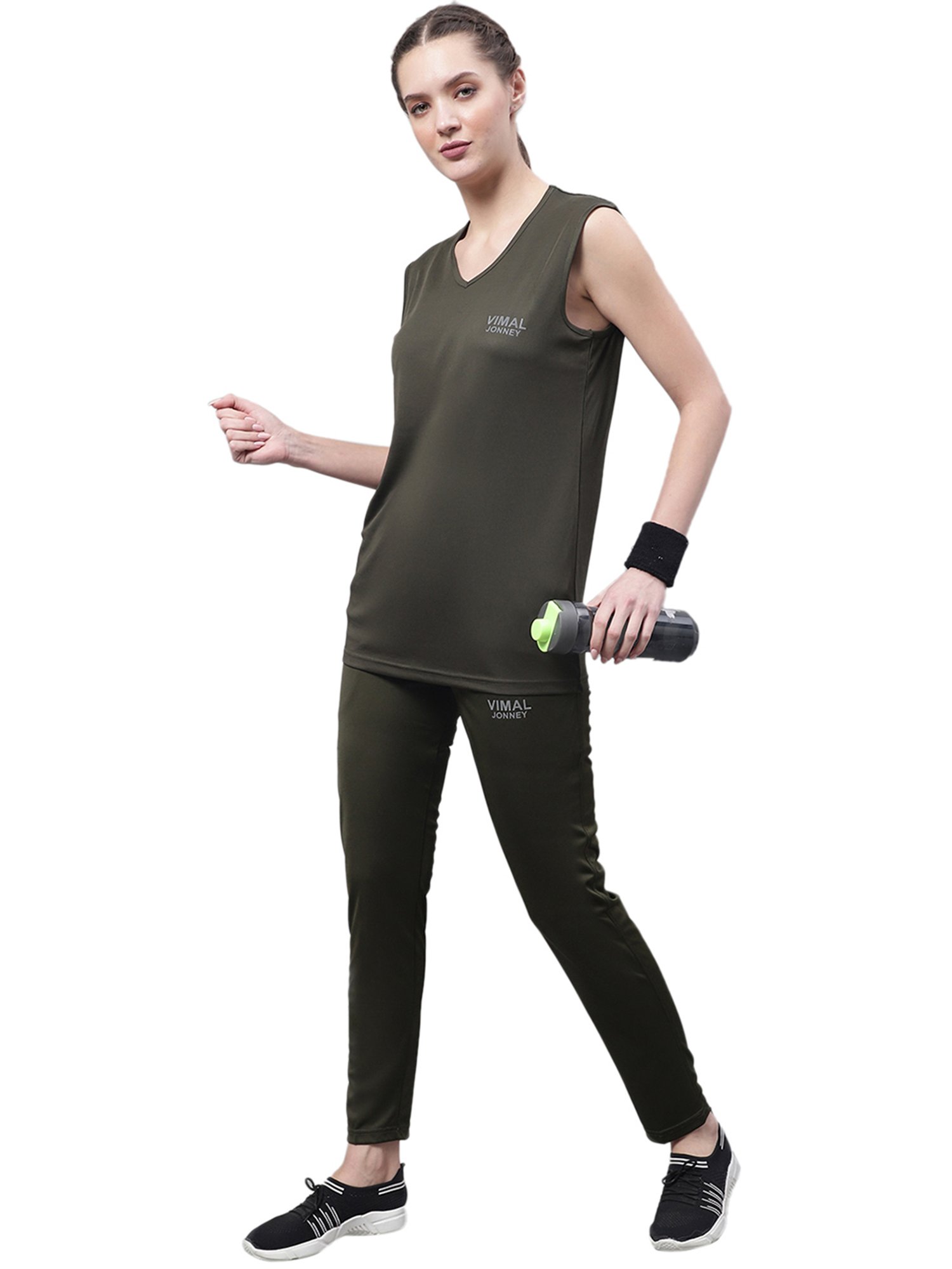 Vimal Jonney Green T-Shirt With Trackpants