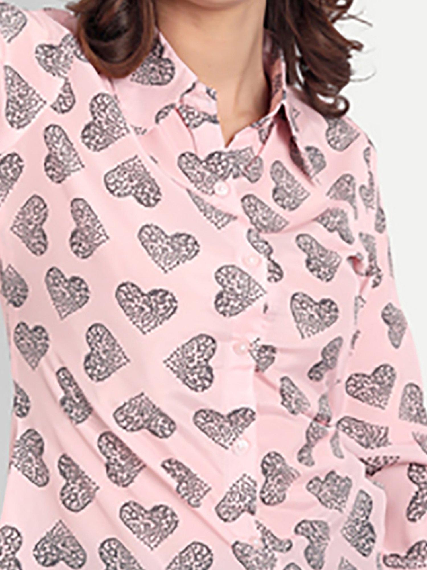 MASAKALI.CO Light Pink Printed Shirt