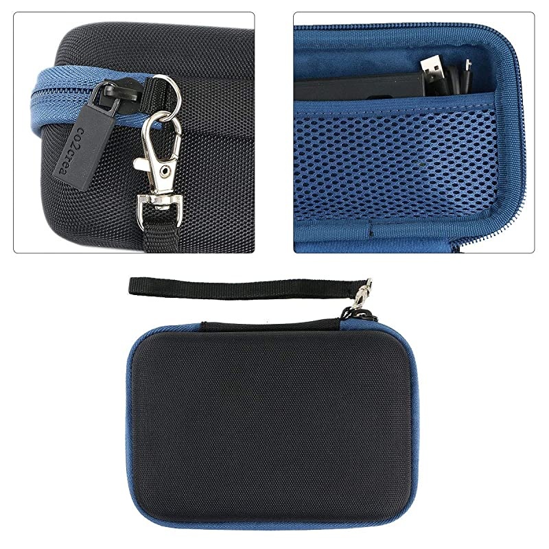 Hard Travel Case for Fujifilm Instax Mini Link Smartphone Printer Black Case + Inside Dark Denim