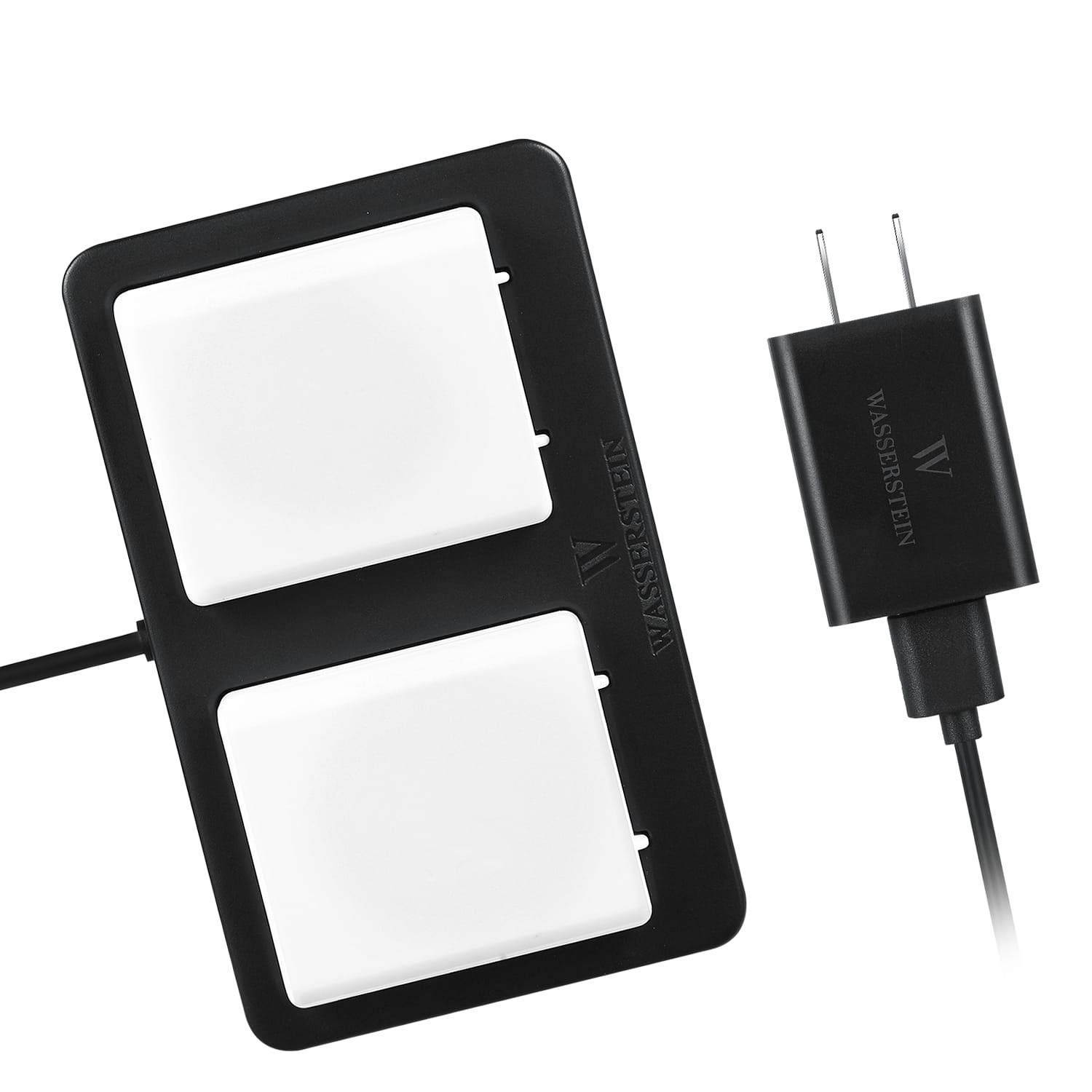 Wasserstein Charging Station with 3.2ft Micro USB Cable for Arlo Ultra/Ultra 2 and Arlo Pro 3/Pro 4 Rechargeable Batteries (Black)