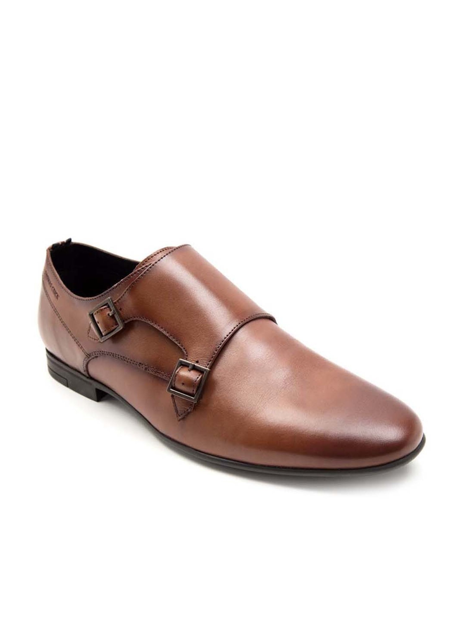 THOMAS CRICK Men's Teak Monk Shoes