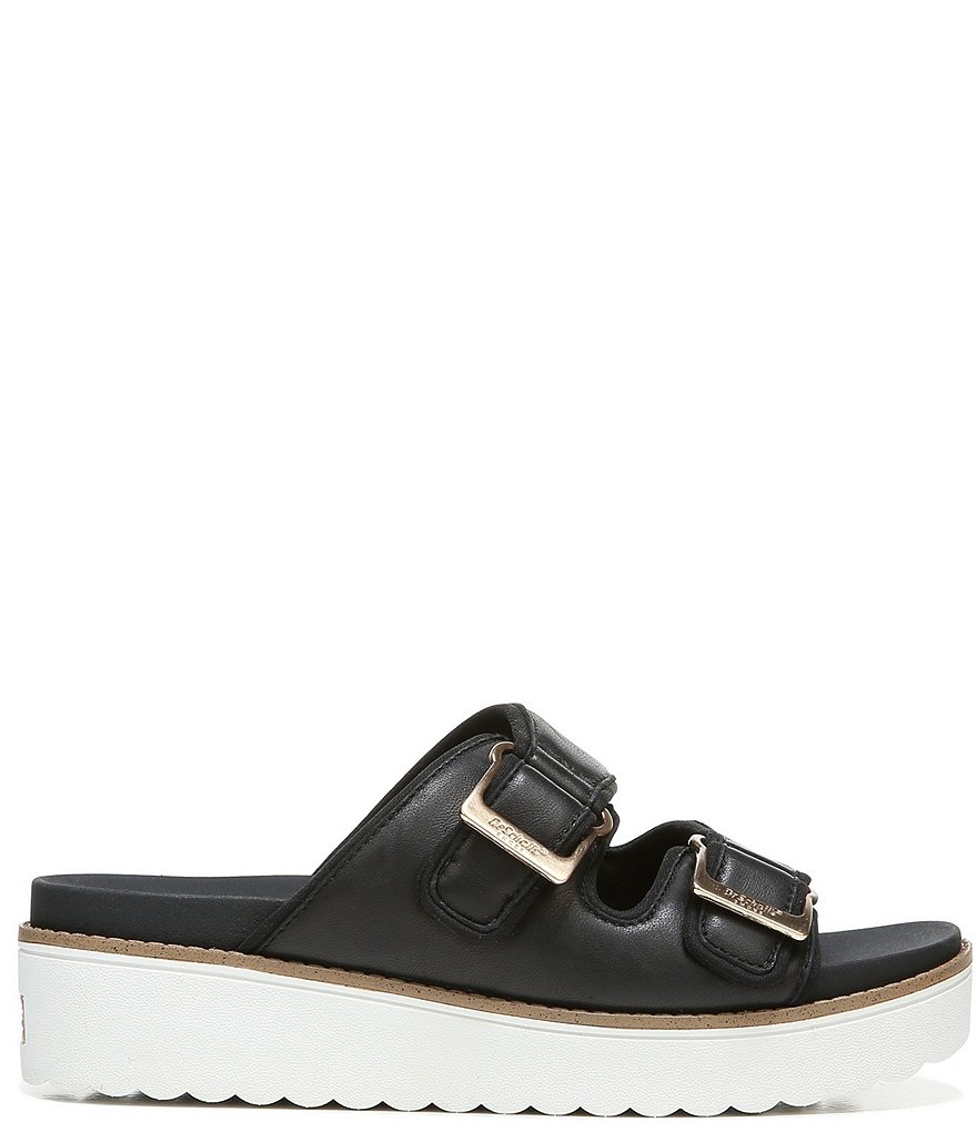 Original Collection by Dr. Scholl's Mega Leather Platform Slide Sandals