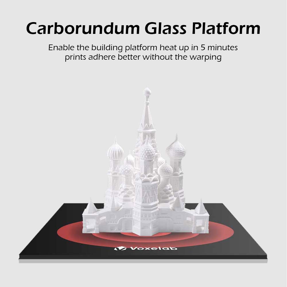 Aquila 3D Printer, DIY FDM All Metal 3D Printers Kit with Removable Carborundum Glass Platform, Resume Printing Function