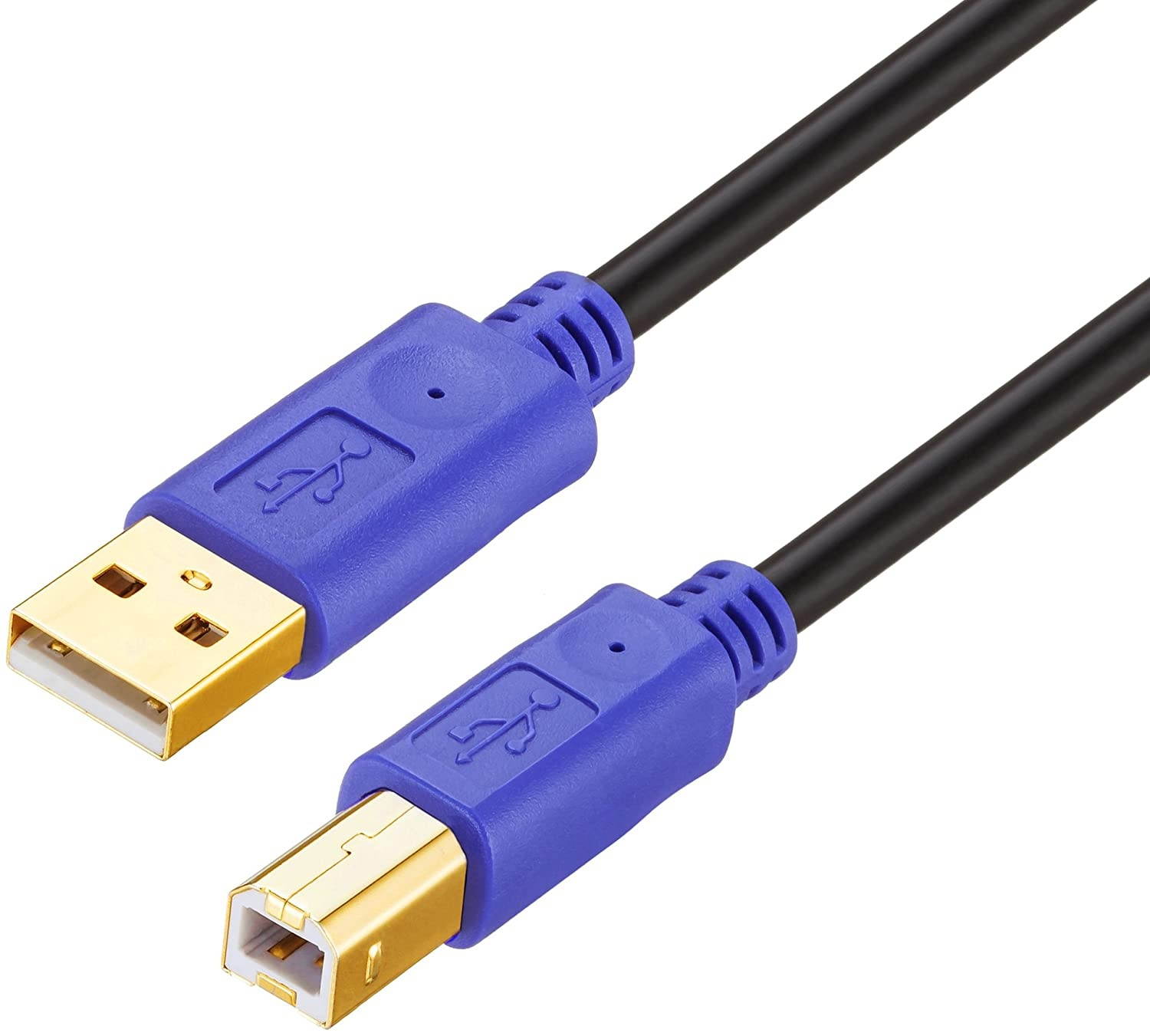 LiuTian USB 2.0 Cable Printer Cable 10ft High Speed Gold-Plated Connectors Printer Scanner Cable Cord A Male to B Male for HP Canon Lexmark Epson Dell Xerox Samsung etc &hellip