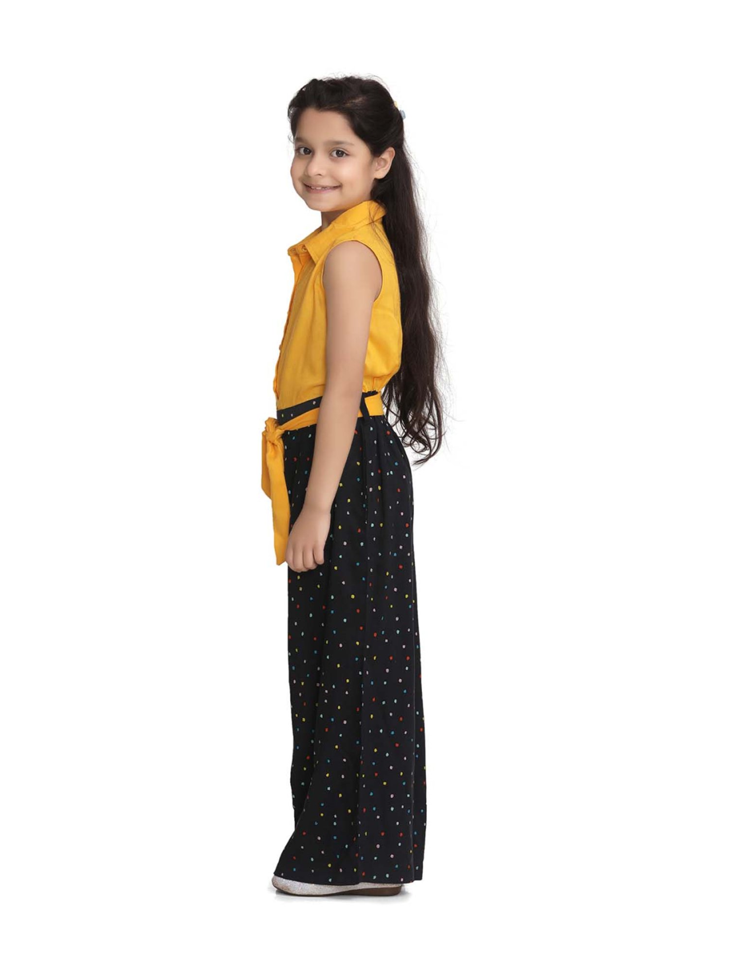 Stylestone Kids Red Printed Jumpsuit