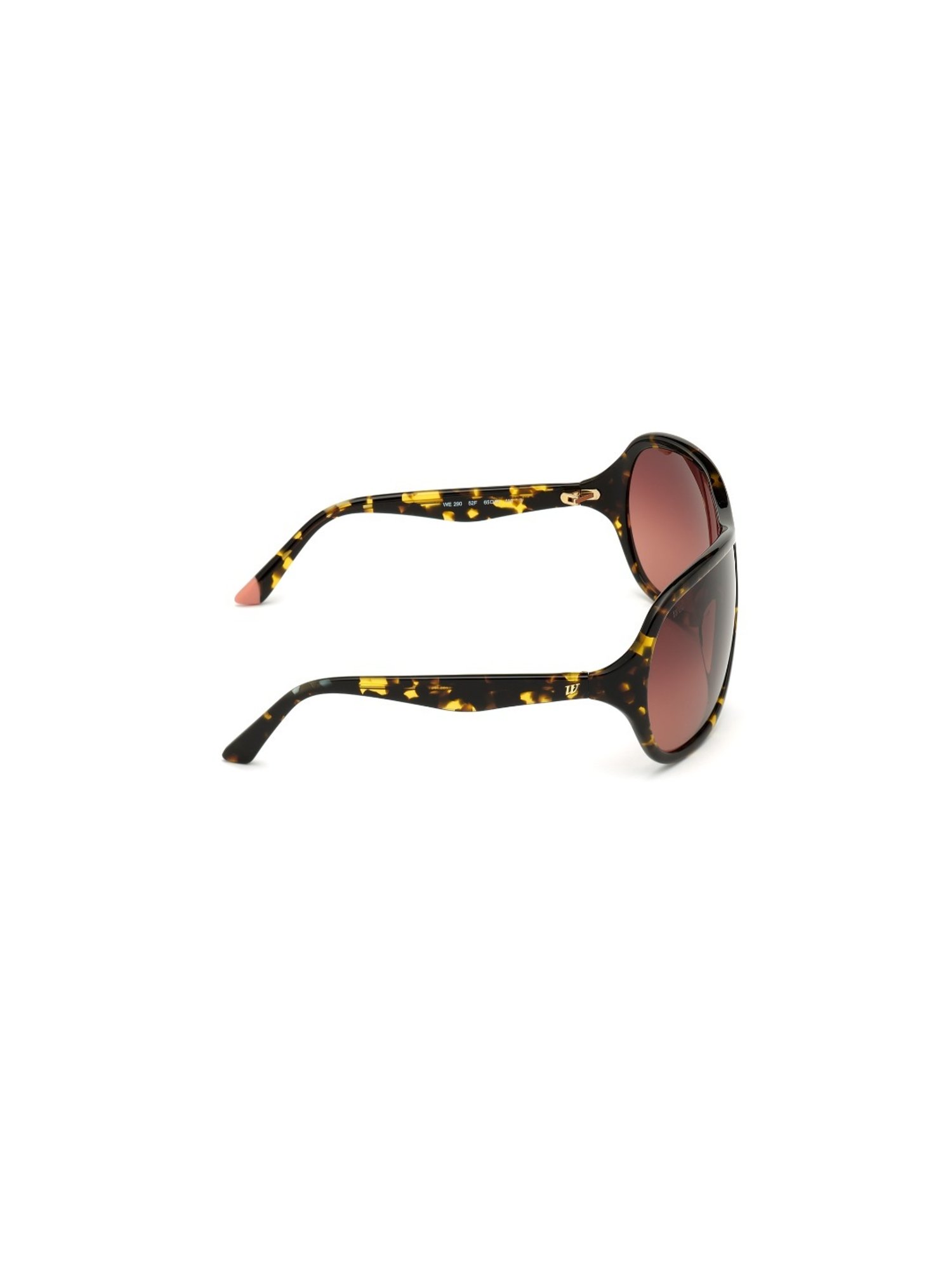WEB EYEWEAR Brown Oversize Irregular Sunglasses for Women