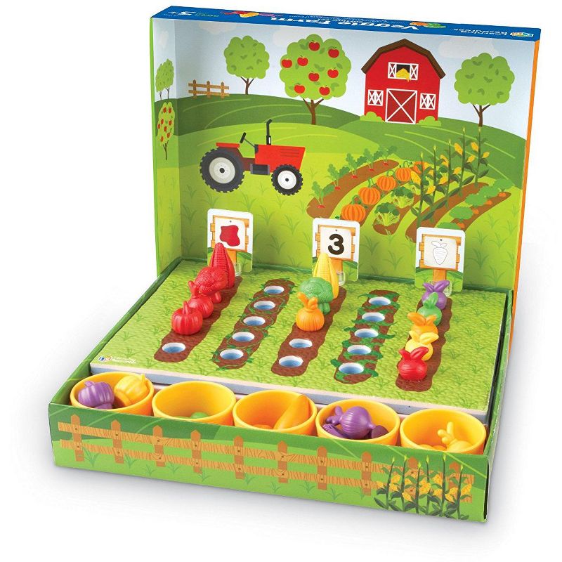 Learning Resources Veggie Farm Sorting Set, 46 Pieces, Ages 3+