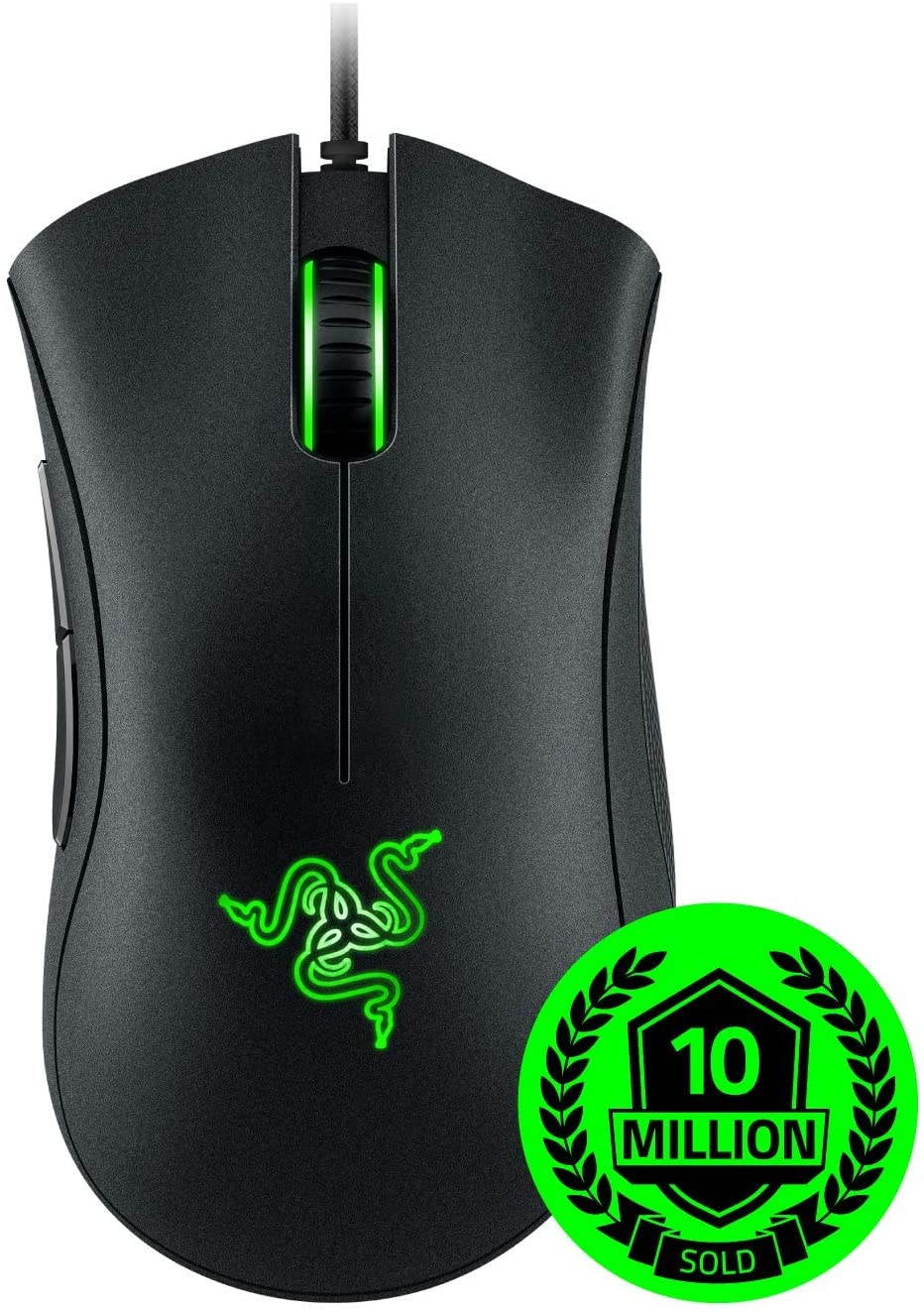 Gaming Mouse,New Razer DeathAdder Essential Gaming Mouse: 6400 DPI Optical Sensor - 5 Programmable Buttons - Mechanical Switches - Rubber Side Grips - Classic Black