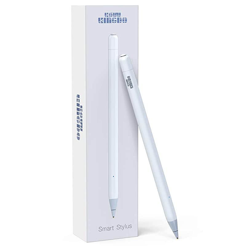 iPad Stylus Stylus for iPhone  Rechargeable Stylus Pen for iPhone and iPad 14mm Fine Tip for Drawing and Writing White