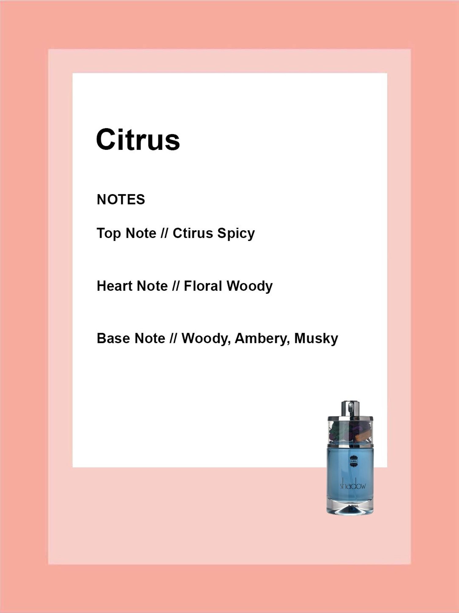 Ajmal Shadow II Pour Homme Eau de Parfum for Men - 75 ml