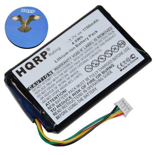 HQRP 1100mAh Battery for MAGELLAN RoadMate 1210 / T0021 / F074389508 GPS Navigator + HQRP Coaster