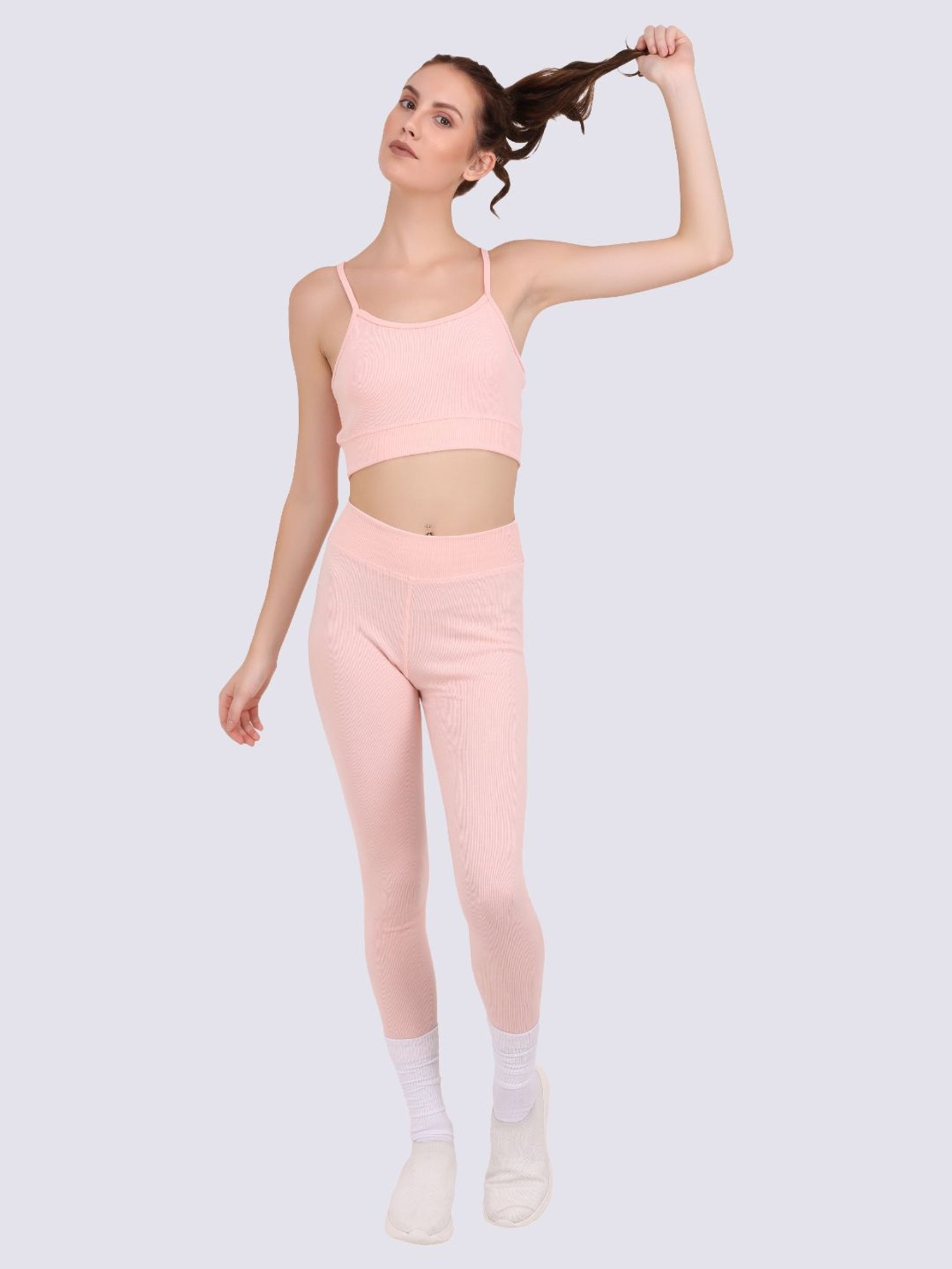 EVERDION  Peach Non Wired Non Padded Sports Bra