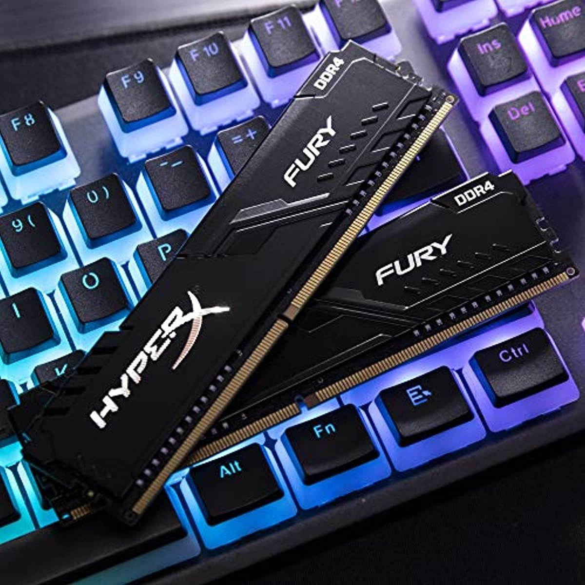 HyperX Kingston 3733MHz DDR4 CL19 DIMM Fury Black (HX437C19FB3K2/32), 32GB kit (2 x 16GB)
