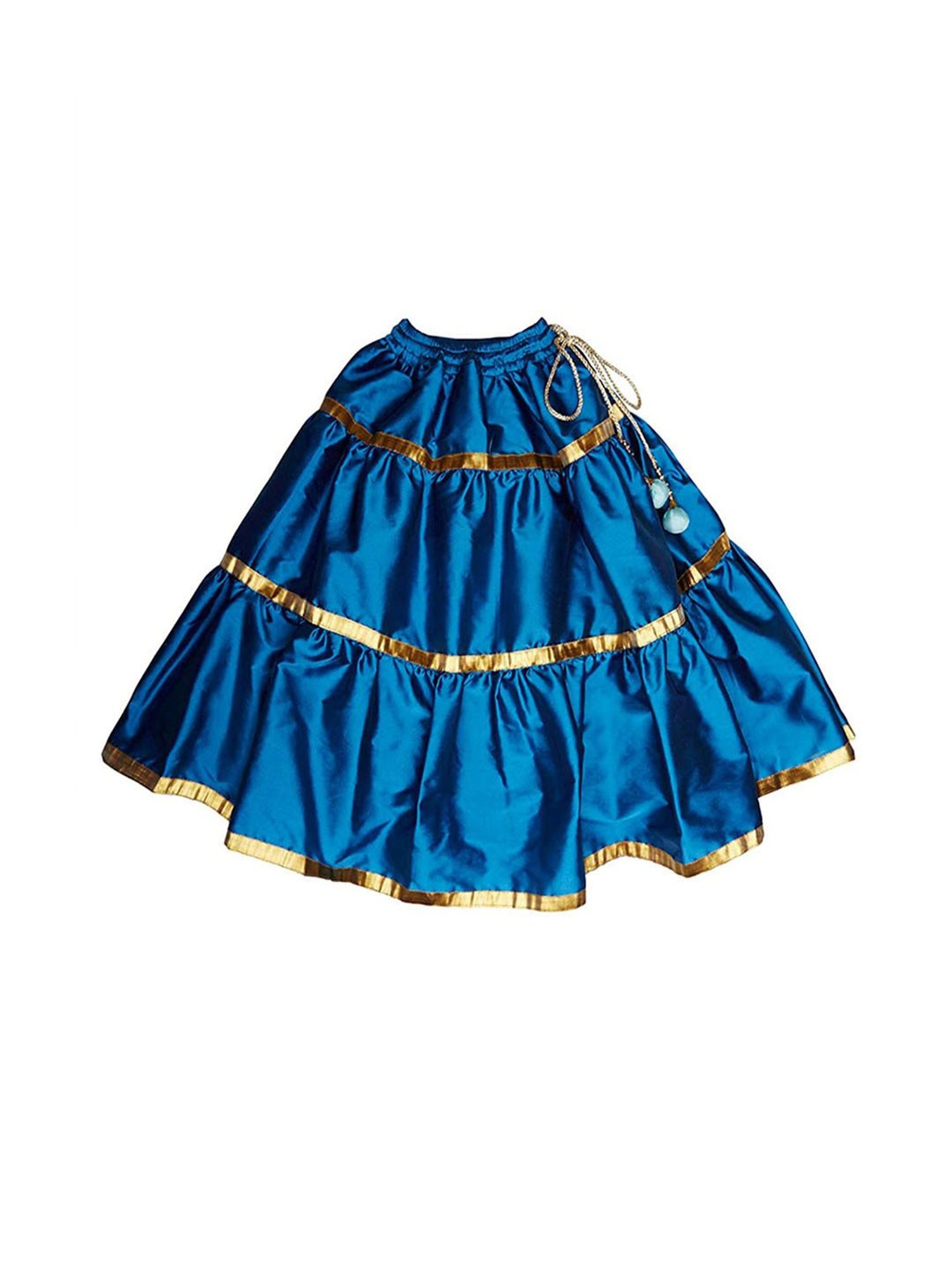 A Little Fable Kids Red & Beige Embellished Lehenga Choli