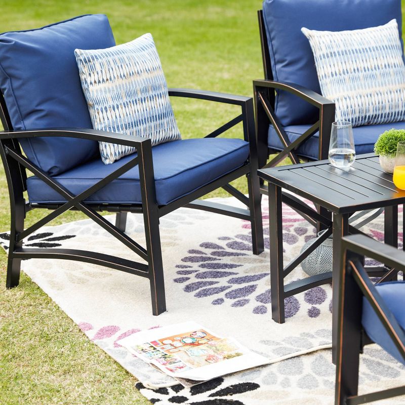 5pc Steel Frame Patio Seating Set - Patio Festival