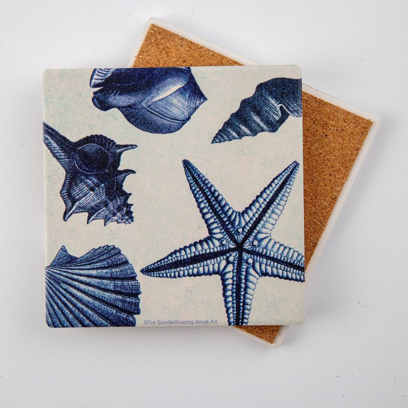 Thirstystone Shell Toss 4 Piece Occasions Coaster Set