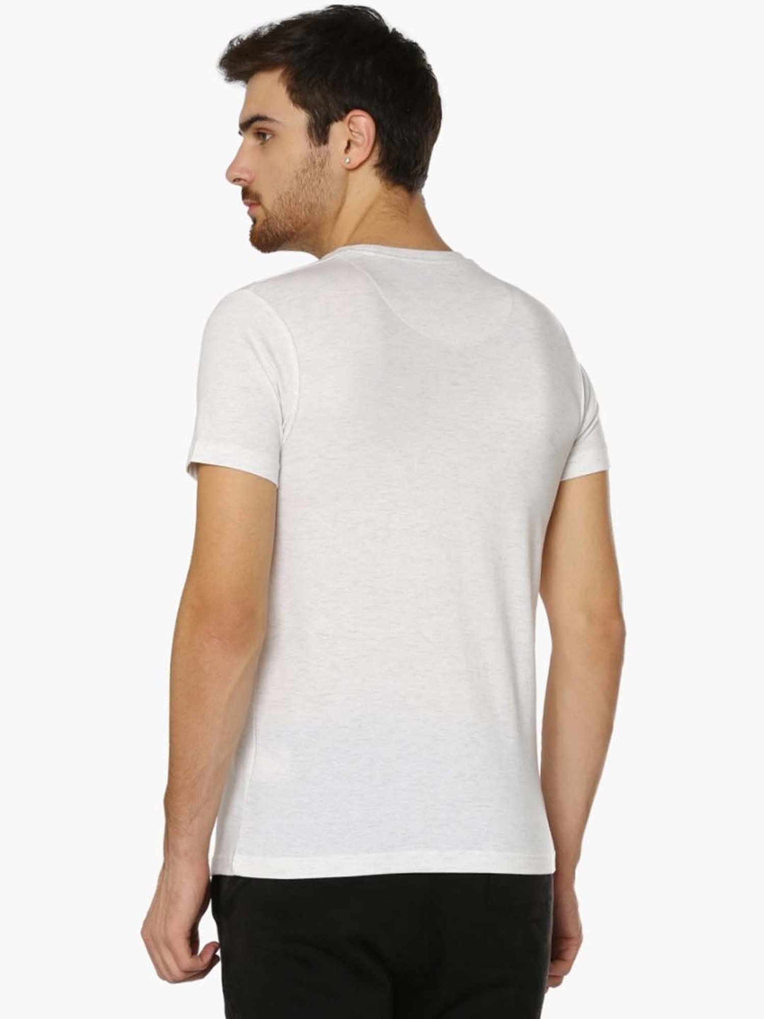 KAPPA White Regular Fit T-Shirt