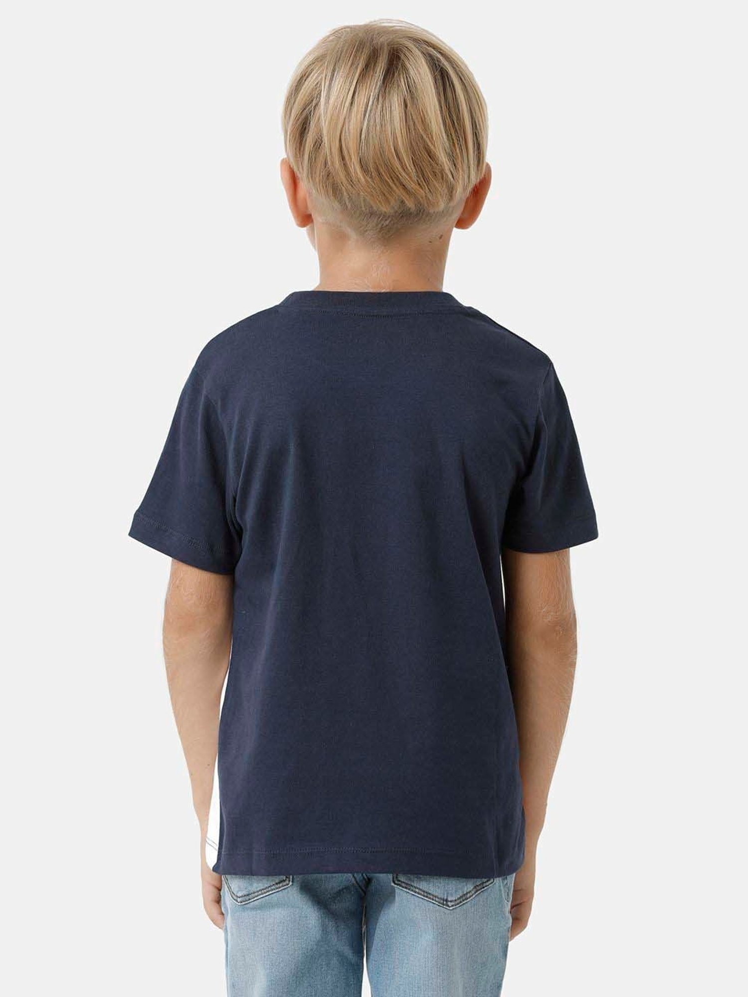 Kate & Oscar Kids Multicolor Cotton Color Block T-Shirt