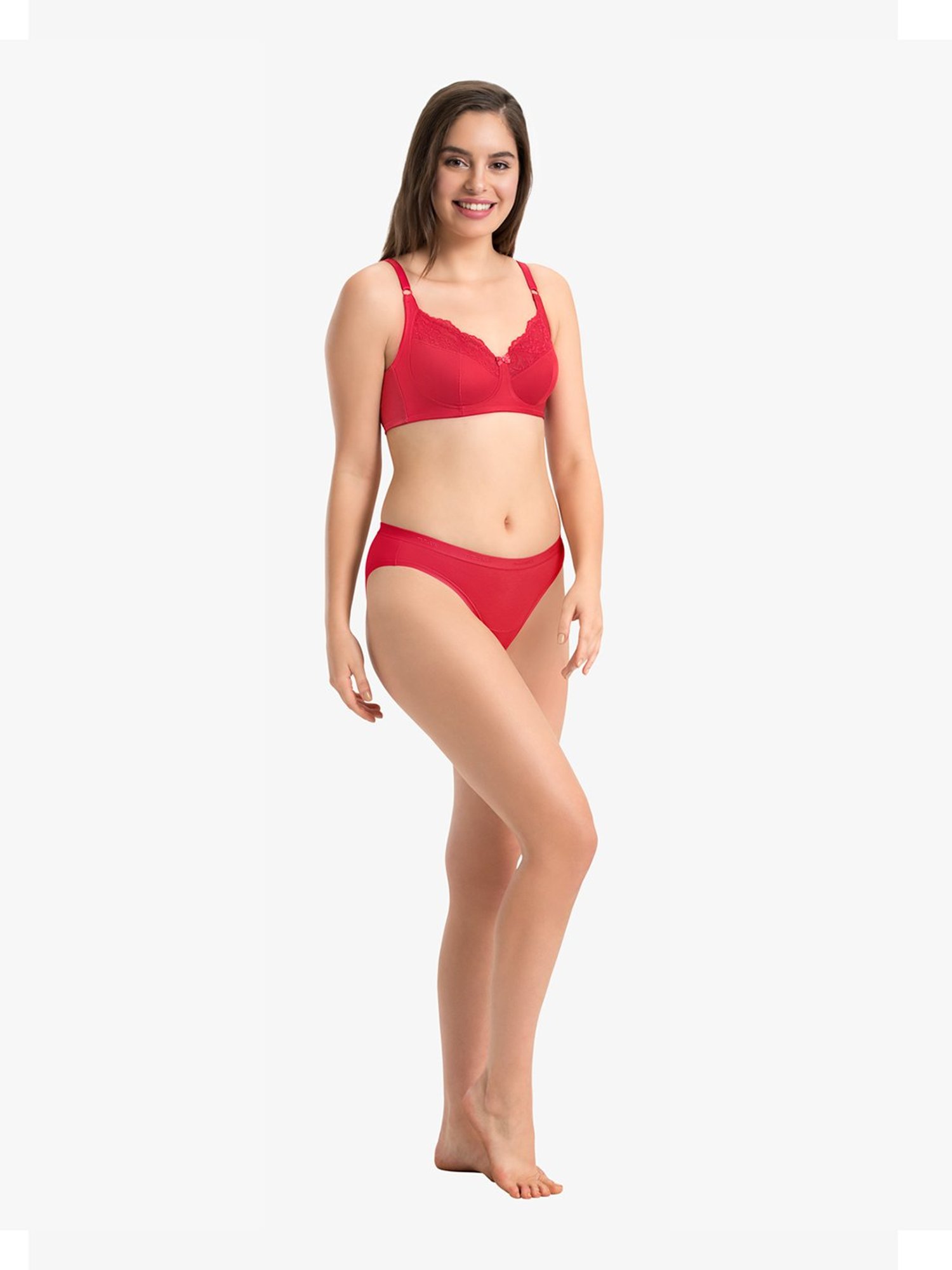 Every De by Amante Crimson Padded Non Wired Full Coverage Bra