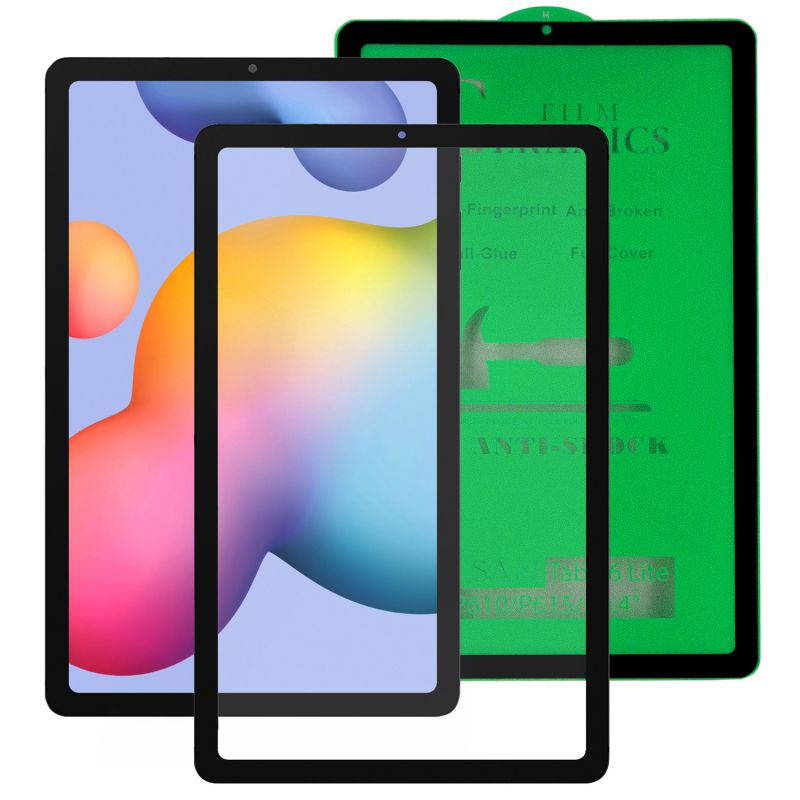 KIQ Shockproof Heavy Duty Shield Case with Impact/Crack/Shatter Resistant Ceramic Screen Protector for Samsung Galaxy Tab S6 Lite 10.4 P610 2020 (Purple)