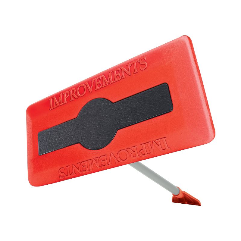Improvements IMPBLZD-ECM-RED Snow Broom Snow Removal Tool | 18-Inch Head | 52-Inch Handle (Red)