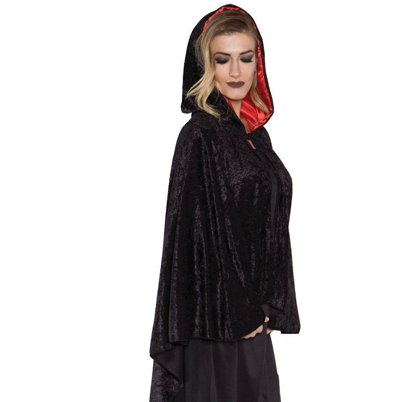 Adult Costume Cascade Cape Black - One Size