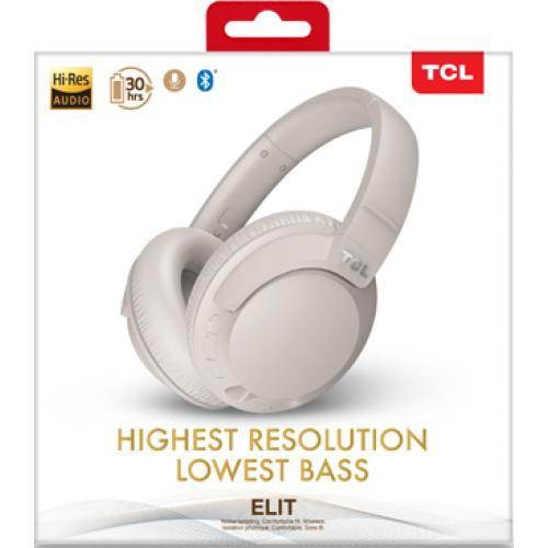 tcl elit400bt wireless onear headphones hires headphones with 60 hour playtime and fast charge  cement gray