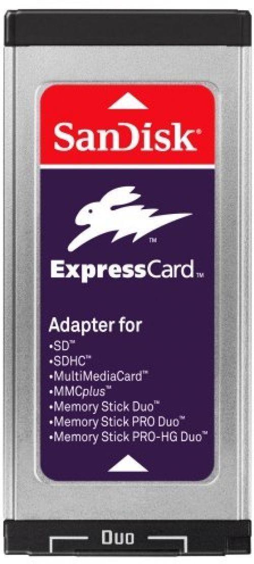 SanDisk ExpressCard Reader/Writer SD SDHC MS Memory Stick Duo MacBook Pro/PC NEW